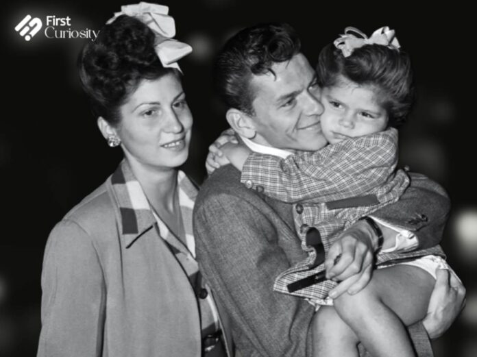 Frank Sinatra with his family