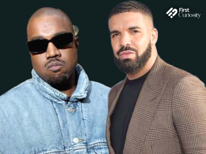 Kanye West (Left) and Drake (Right)