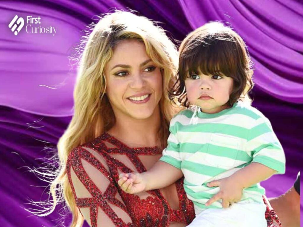 Shakira with her child