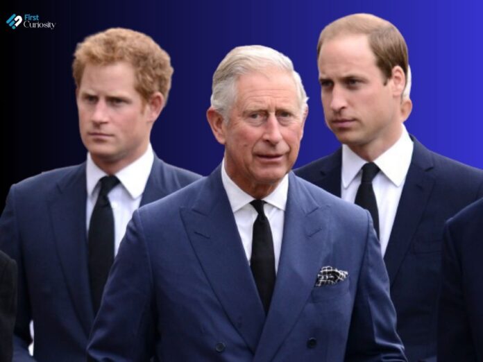 Prince Harry, King Charles and Prince William