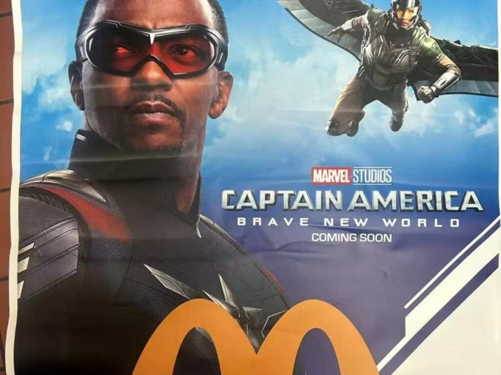 McDonald's ad for Captain America Brave New World