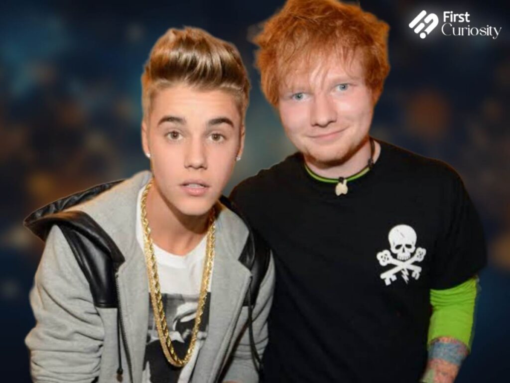 Ed Sheeran and Justin Bieber
