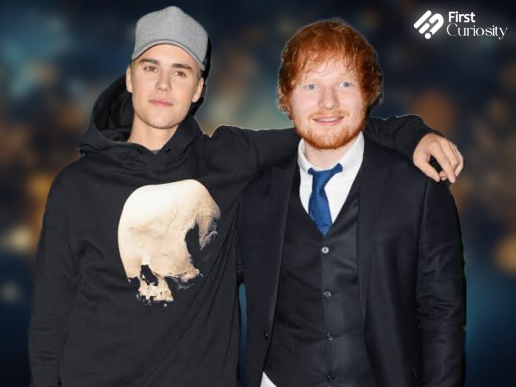 Ed Sheeran and Justin Bieber