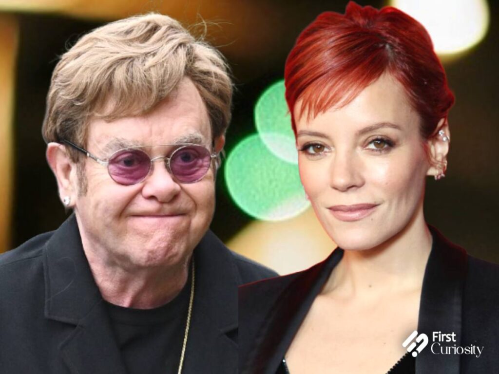 Elton John and Lily Allen 