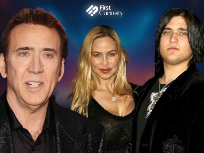 (L to R) Nicolas Cage, Christina Fulton, and Weston Cage