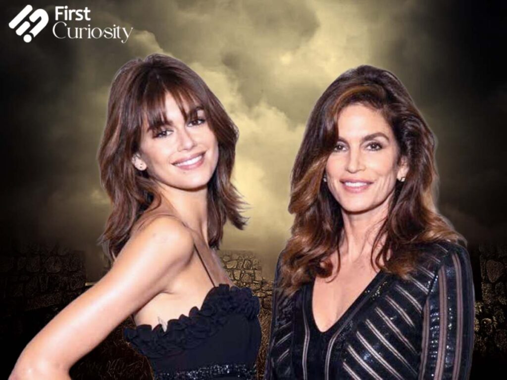 Cindy Crawford with her daughter