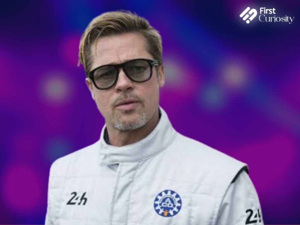 Brad Pitt in Formula One gear