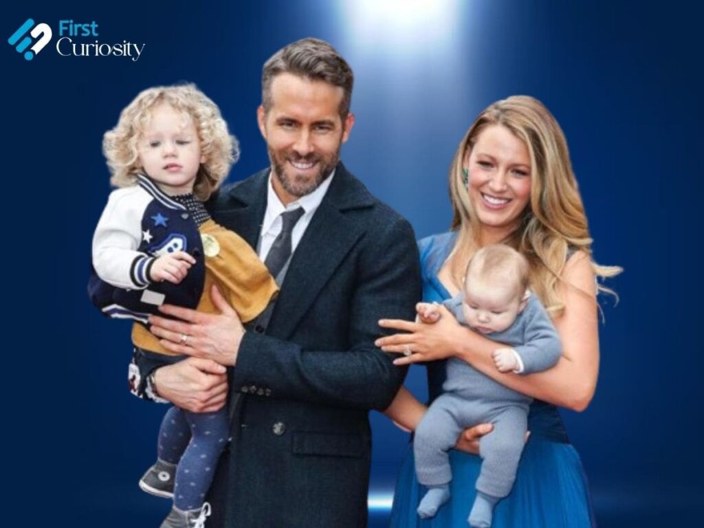 Ryan Reynolds and Blake Lively with their kids
