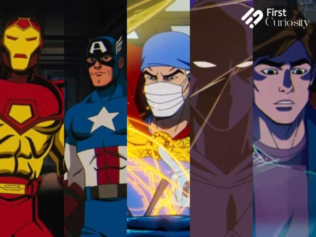 Iron Man, Doctor Strange Captain America Black Panther Peter Parker