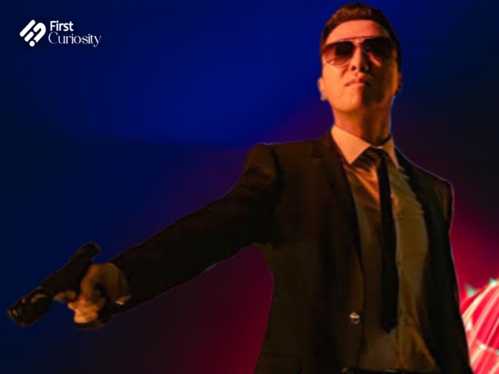 Donnie Yen as blind Assassin Caine