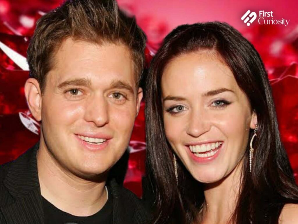 Emily Blunt and Michael Bublé