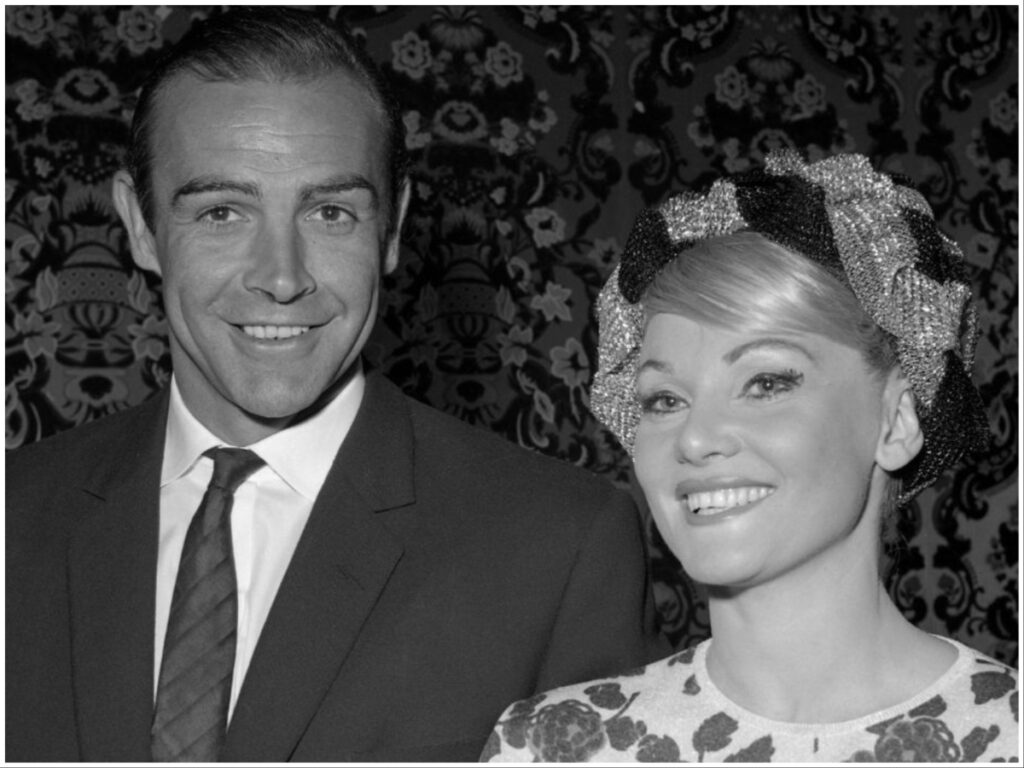 Sean Connery with his ex-wife Diane Cilento