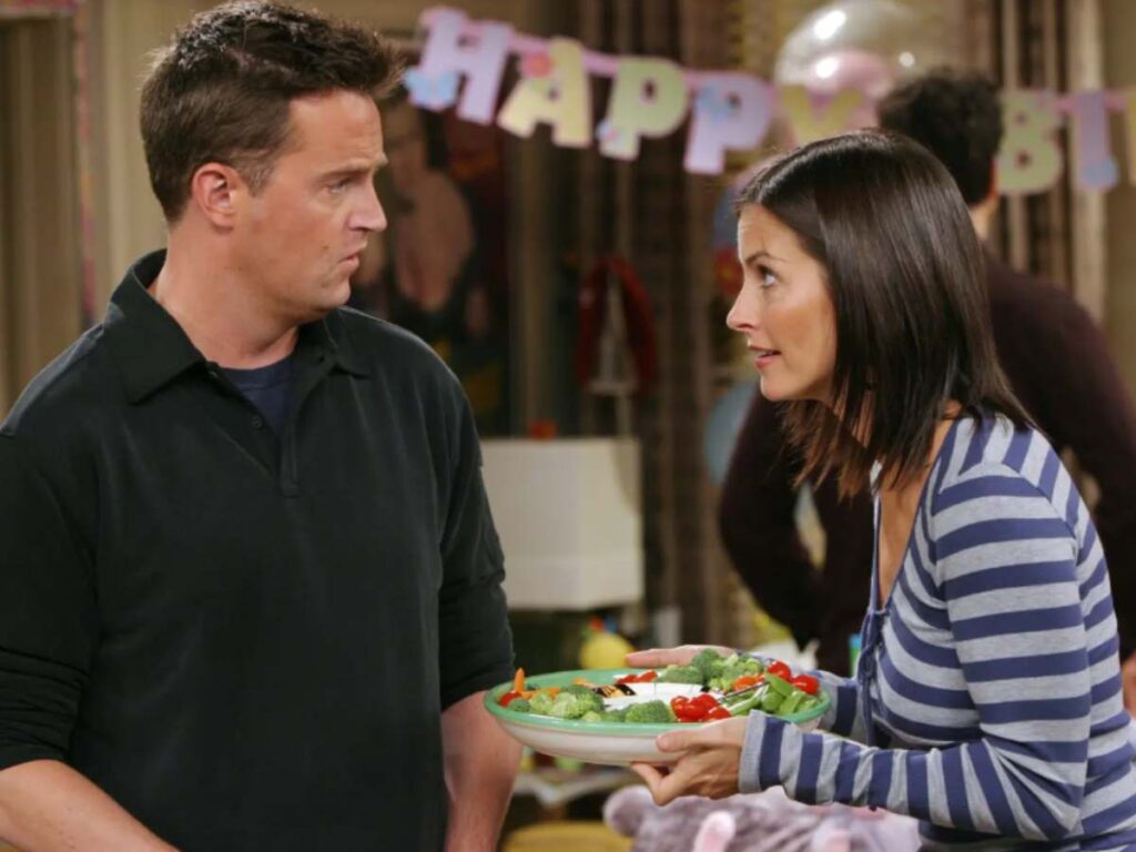 Matthew Perry and Courtney Cox on 'Friends'