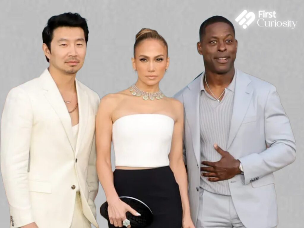 Jennifer Lopez with her co-stars at 'Atlas' premiere 
