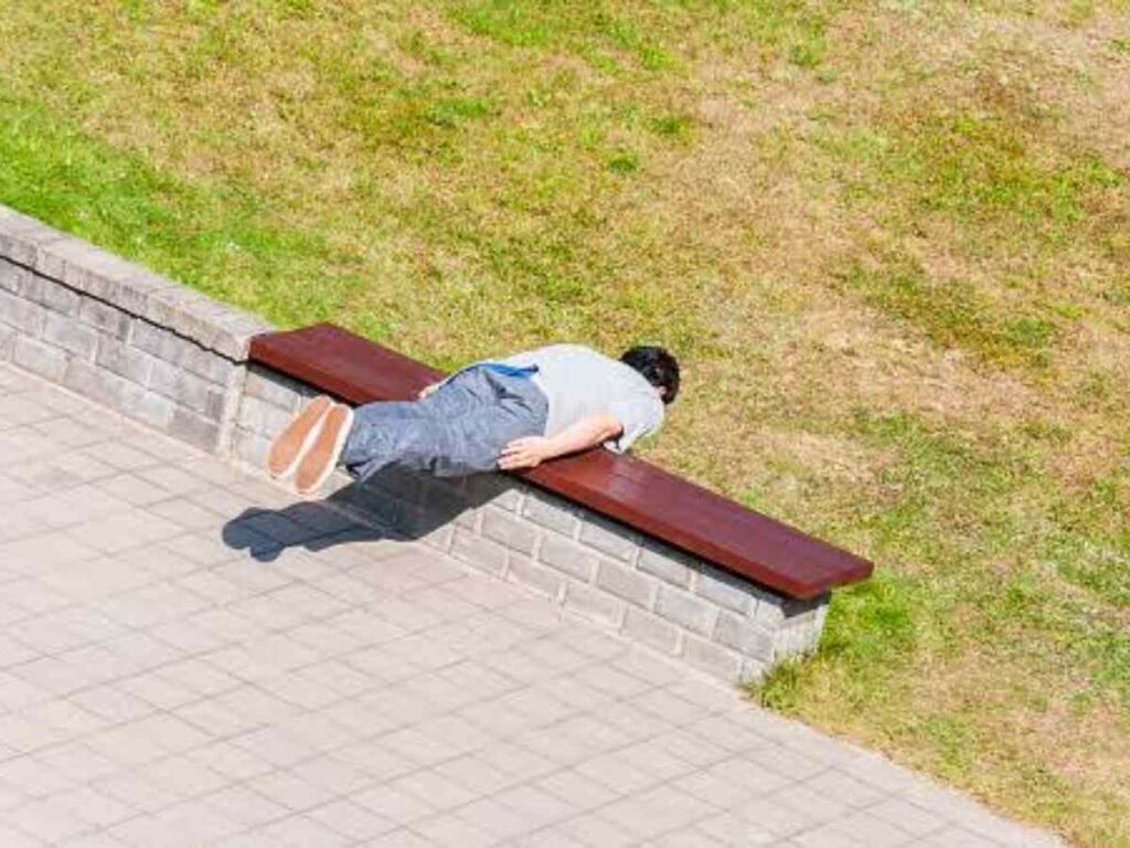 A person enacting as a plank for The Plank Challenge