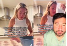 Single mom who went viral for crying