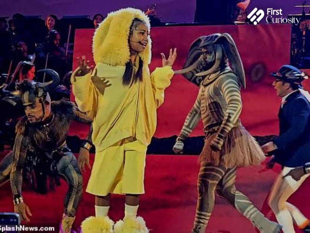 North West performs at The Lion King concert
