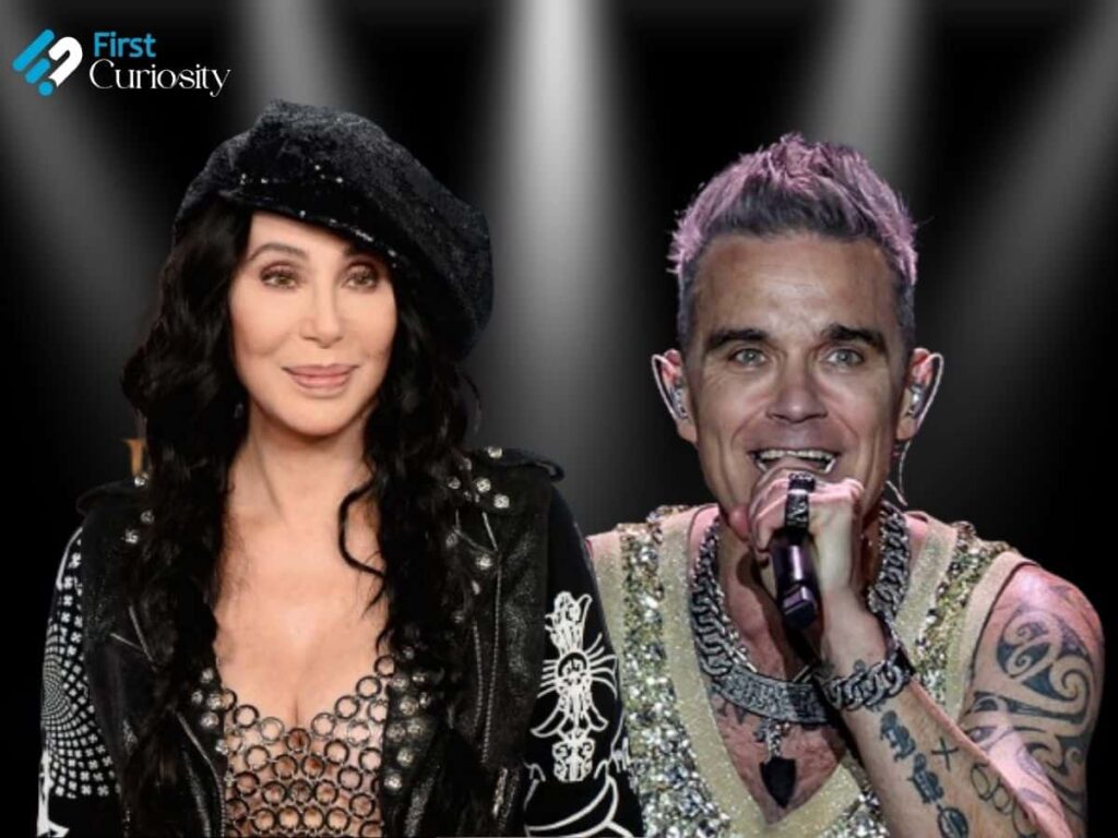 Cher and Robbie Williams