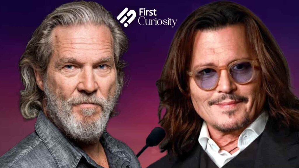 Jeff Bridges (L) and Johnny Depp (R)
