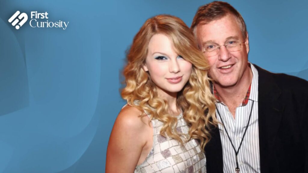 Taylor Swift with her father 