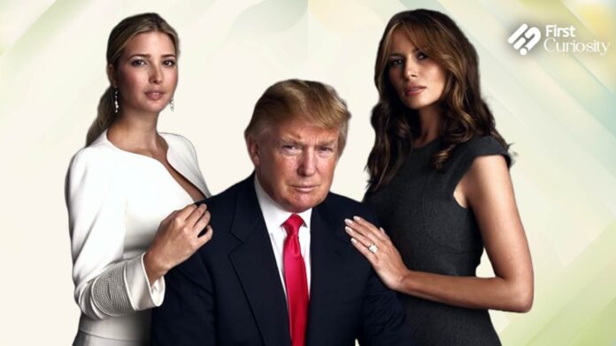 Ivanka, Donald and Melania Trump