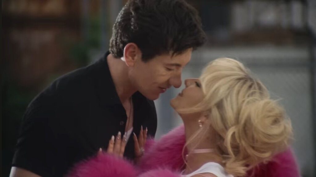 Barry Keoghan and Sabrina Carpenter in 'Please Please Please' music video (Source: Youtube)