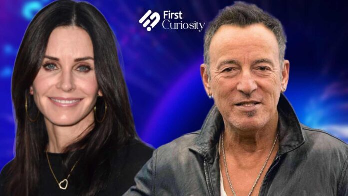 Courteney Cox and Bruce Springsteen