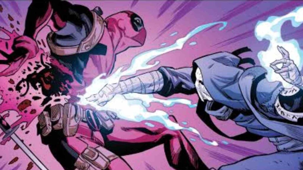 Deadpool getting punched to death by Death Grip