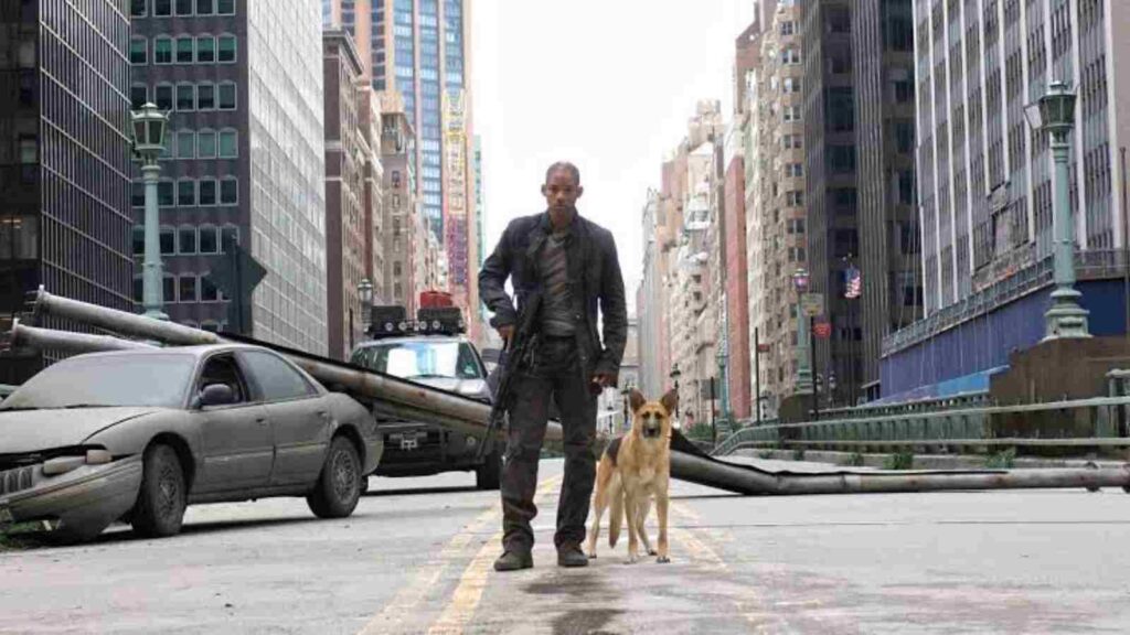 Sam and Neville in I Am Legend