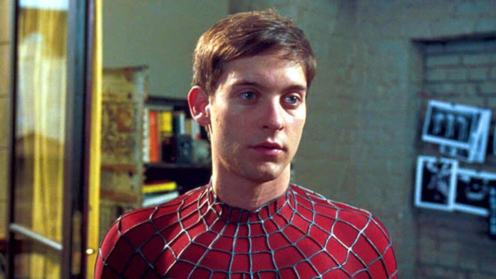 Tobey Maguire in Sam Raini's Spider man