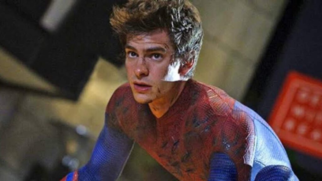 Andrew Garfield in the Amazing Spider Man