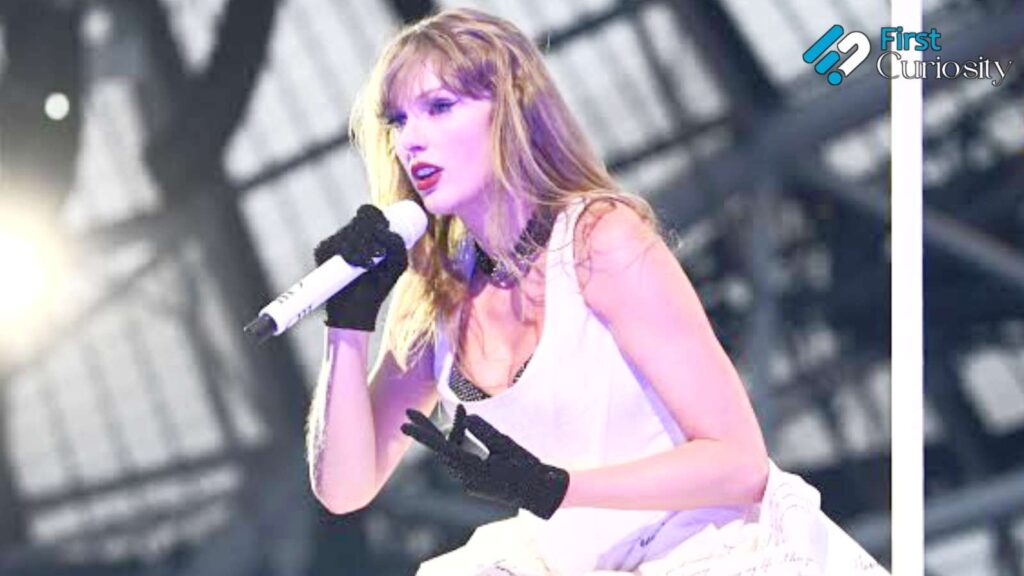 Taylor Swift gets stuck while performing 