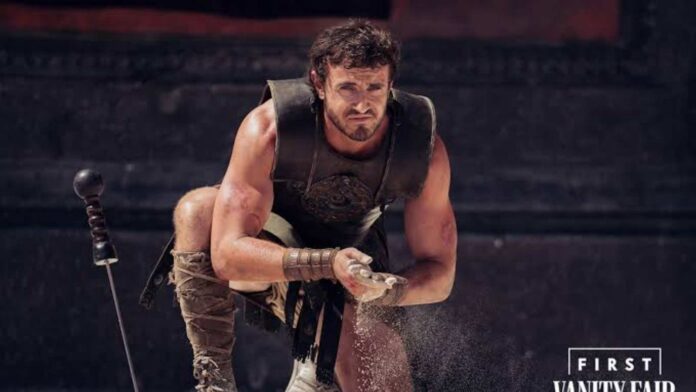 Paul Mescal in 'Gladiator II' (Image: BBC)