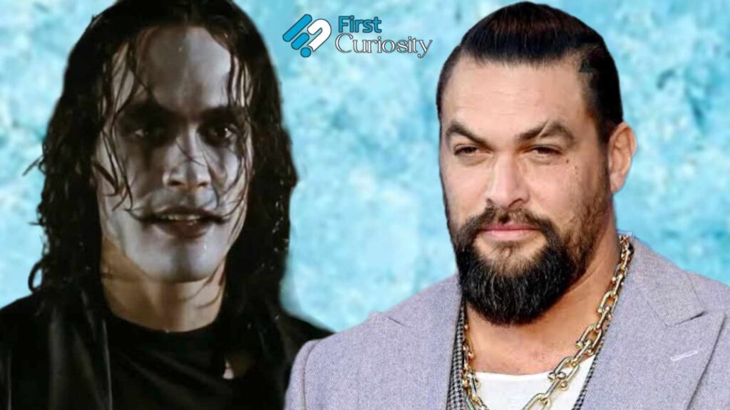 Eric Draven in The Crow and Jason Momoa