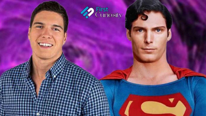 Will Reeve and Christopher Reeve as Superman