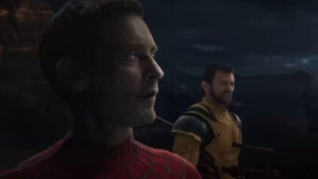 Tobey Maguire As Spider Man and Hugh Jackman as Wolverine together in the fan edit