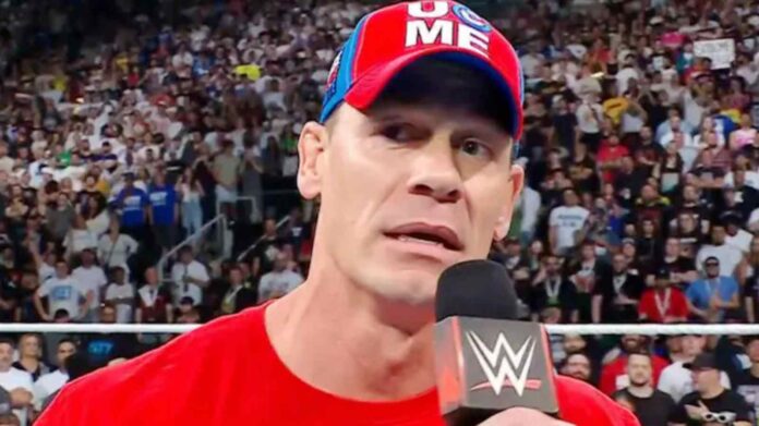 John Cena announcing his retirement