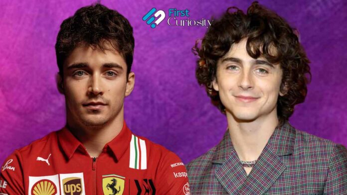 Charles Leclerc and Timothée Chalamet