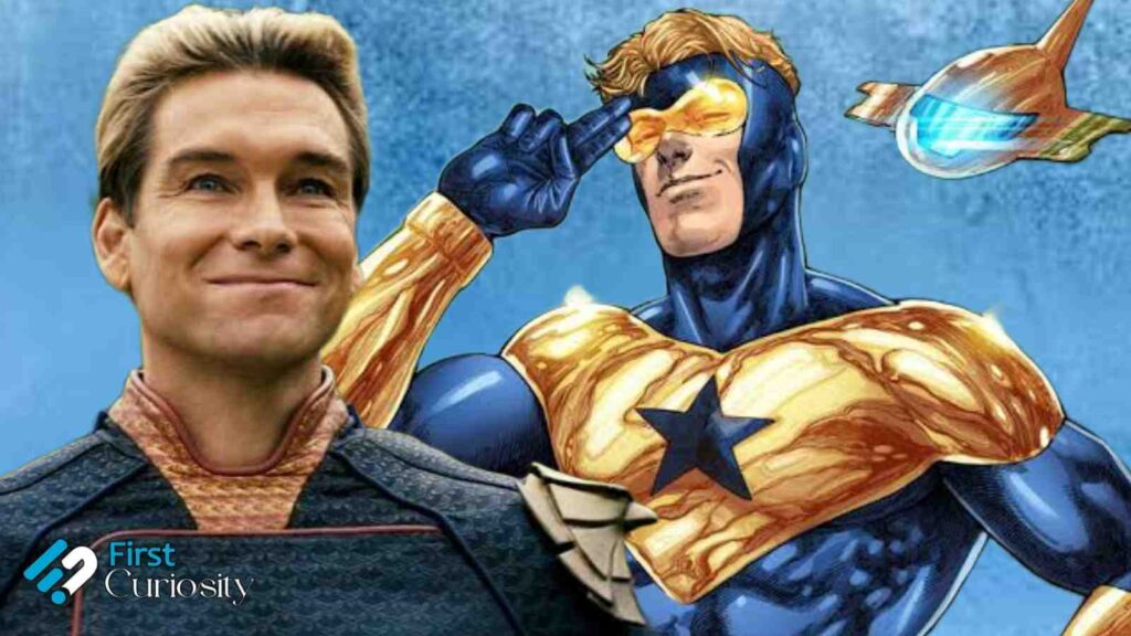 Anthony Starr as Homelander and Booster Gold 