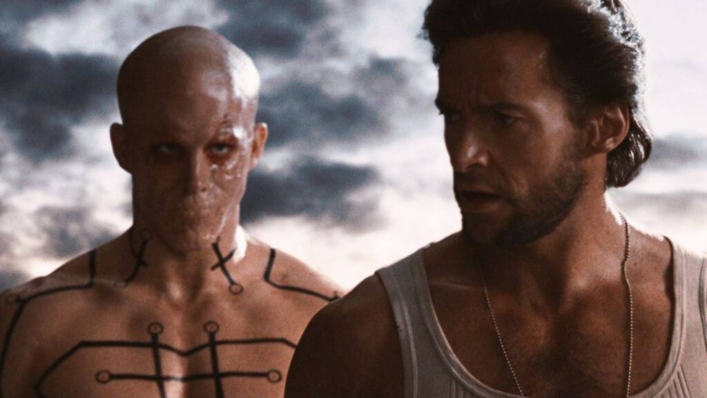 Reynolds and Jackman in 'X-Men Origins: Wolverine'