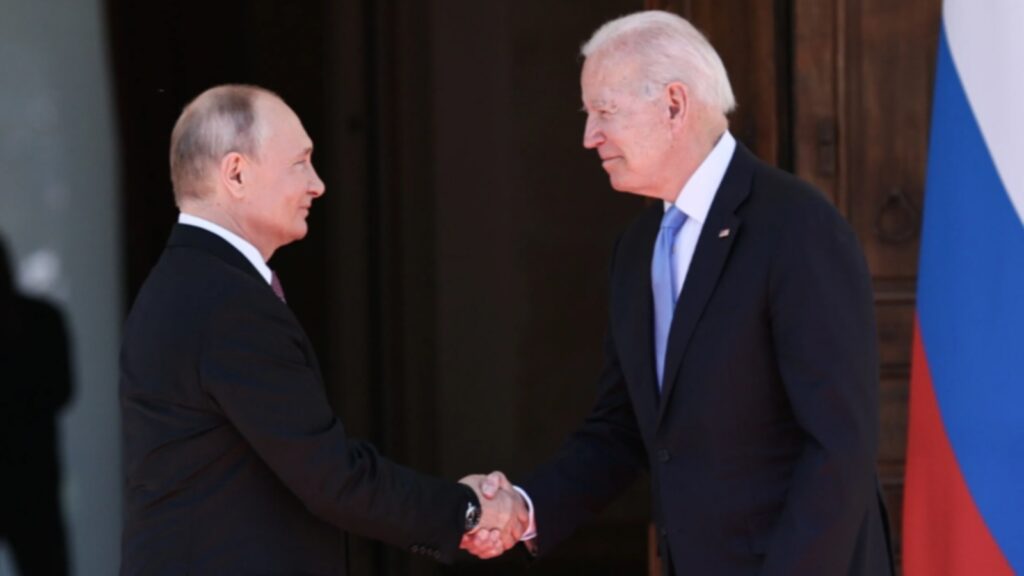 Vladimir Putin and Joe Biden