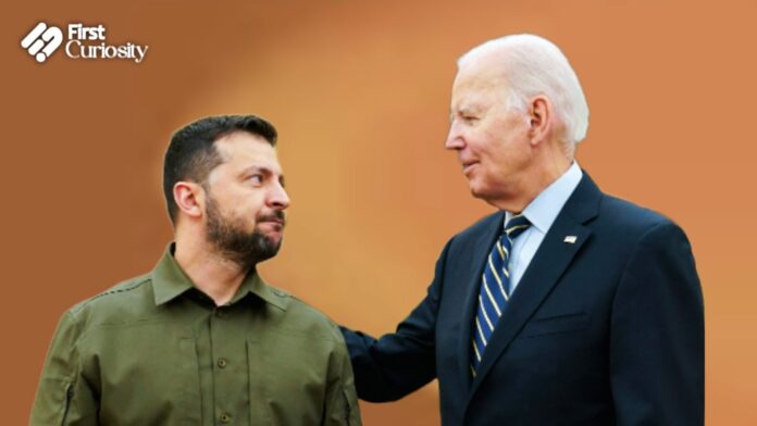 Volodymyr Zelenskyy and Joe Biden