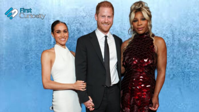 Meghan Markle, Prince Harry and Serena Williams