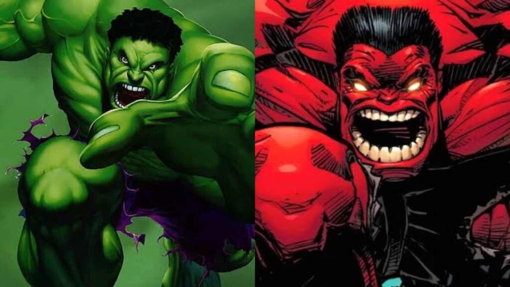 The Incredible Hulk and The Red Hulk