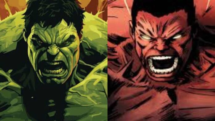 The Incredible Hulk and The Red Hulk