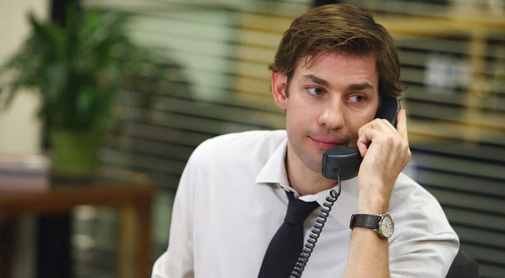 John Krasinski as Jim Halpert in 'The Office' (Image: NBC)