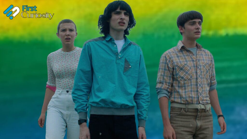 Eleven, Mike 
wheeler and Will Byers