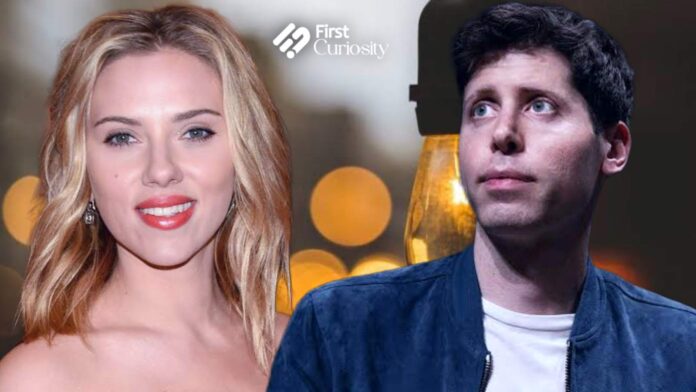 Scarlett Johansson and Sam Altman