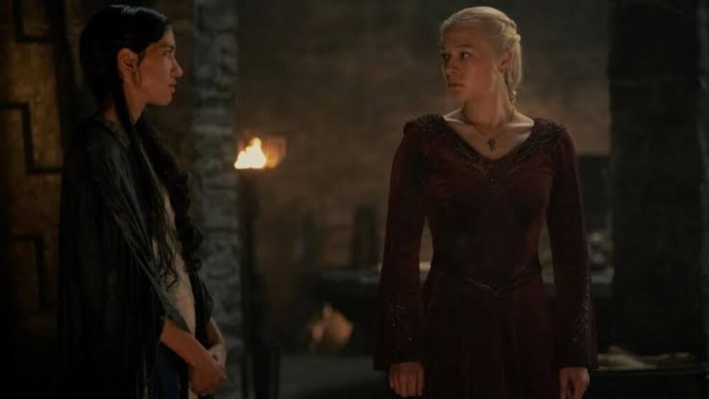 Mysaria and Rhaenyra (Image via HBO)