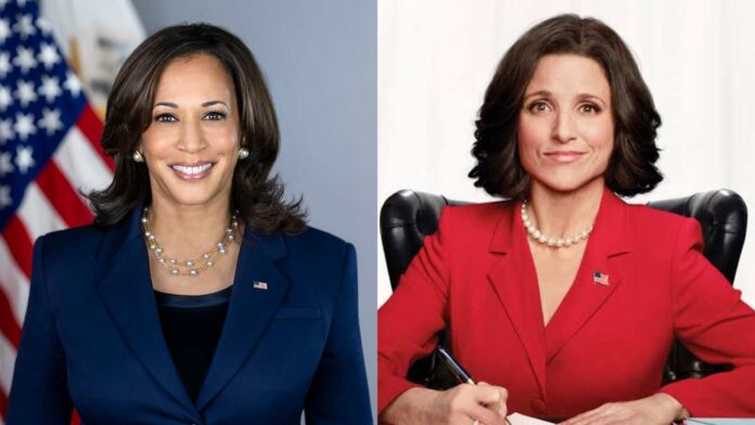 Kamala Harris and Selina Meyer from 'Veep'